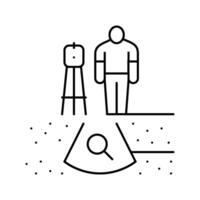 geotechnical study mining line icon illustration vector
