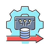 digitalization modern business color icon illustration vector