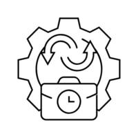 automation modern business line icon illustration vector