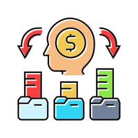 market segmentation modern business color icon illustration vector