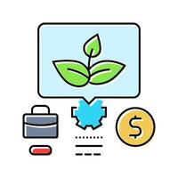 growth hacking modern business modern business color icon illustration vector