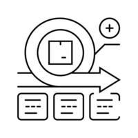 iterative development modern business line icon illustration vector