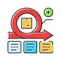 iterative development modern business color icon illustration vector