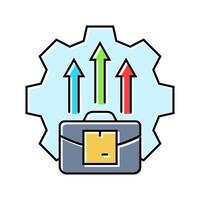 performance management modern business color icon illustration vector