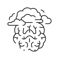 checklist brainstorm line icon illustration vector