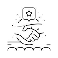 team building activities line icon illustration vector