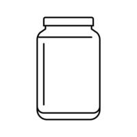 jar glass package line icon illustration vector
