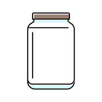 jar glass package color icon illustration vector