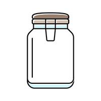 canister glass package color icon illustration vector