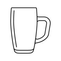cup glass package line icon illustration vector