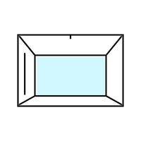 box glass package color icon illustration vector