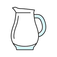 jug glass package color icon illustration vector