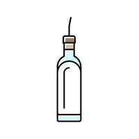 lotion bottle glass package color icon illustration vector