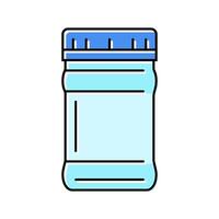 jar plastic package color icon illustration vector