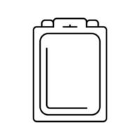 clamshell package plastic package line icon illustration vector