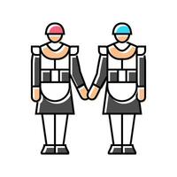 cosplayer color icon illustration vector