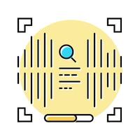 voice recognition color icon illustration vector