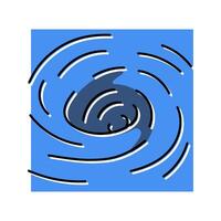 whirlpool rotating water color icon illustration vector
