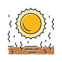 dust devil weather natural phenomena color icon illustration vector