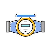 meter water saving color icon illustration vector