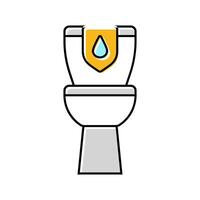 efficient toilet water saving color icon illustration vector