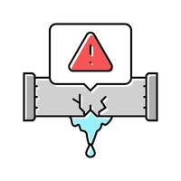 leak detection water saving color icon illustration vector