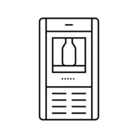 scarcity water saving line icon illustration vector