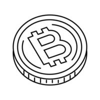 decentralized network cryptocurrency mining line icon illustration vector