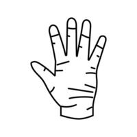gloves for food handling line icon illustration vector