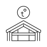 home security system check maintenance line icon illustration vector