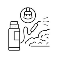 window caulking sealing home line icon illustration vector