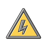 power outage hurricane disaster color icon illustration vector