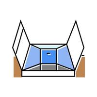 shelter hurricane disaster color icon illustration vector