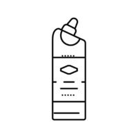 chlorine bleach line icon illustration vector