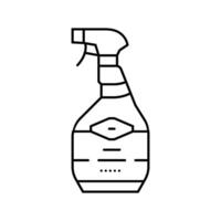 spray bottle bleach line icon illustration vector