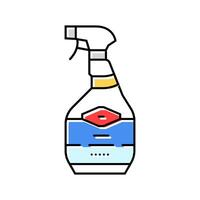 spray bottle bleach color icon illustration vector
