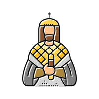 emperor byzantine color icon illustration vector