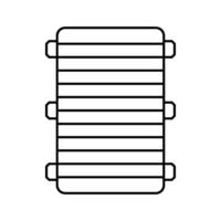 roof rack accessory line icon illustration vector