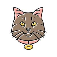 vaccination cat breeding color icon illustration vector