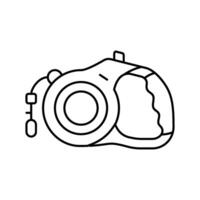 name tag dog line icon illustration vector
