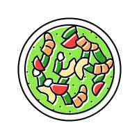 ceviche fish color icon illustration vector