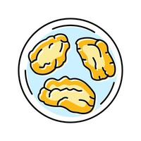 en papillote fish color icon illustration vector