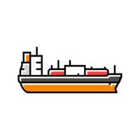 liquefied petroleum gas carrier color icon illustration vector