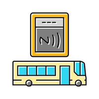 phone tapping object nfc technology color icon illustration vector