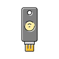 tap unlock nfc technology color icon illustration vector