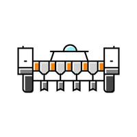 seed planting robot harvests color icon illustration vector