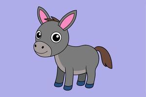 Delightful Donkey Graphics for Unique Design Projects Ideal for Logos, Illustrations, and High-Quality Branding vector