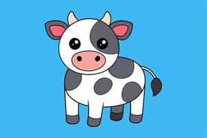Rustic Cow Graphics for Creative Design Projects Ideal for Logos, Illustrations, and High-Quality Branding Solutions vector
