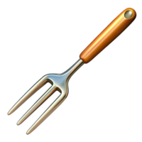High Resolution 3D Render of a Gardening Hand Fork Tool for Website and App Design, UI, UX, and Gardening Blogs png