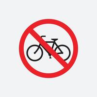 signage prohibiting bicycles, Stop forbidden, no bikes parking vector